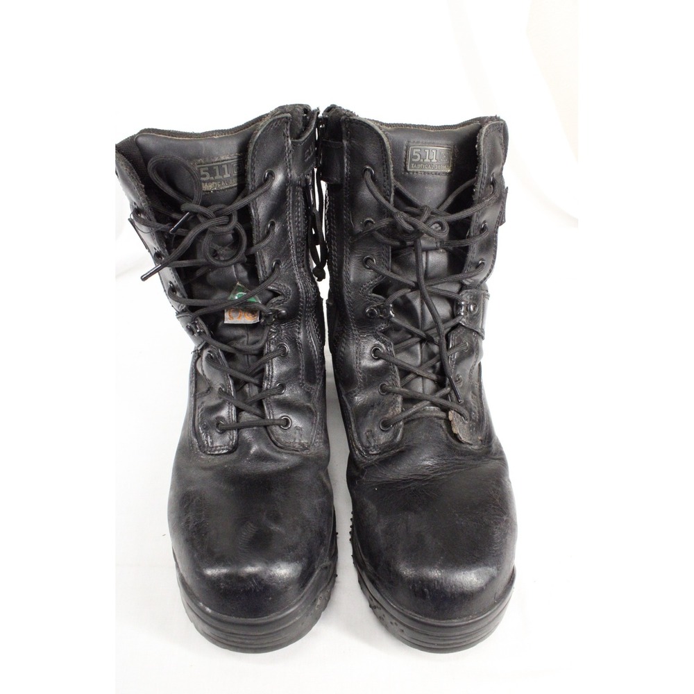 5.11 Tactical ATAC 8 Shield CSA ASTM Mens Black Leather Side Zip Safety Toe Boot